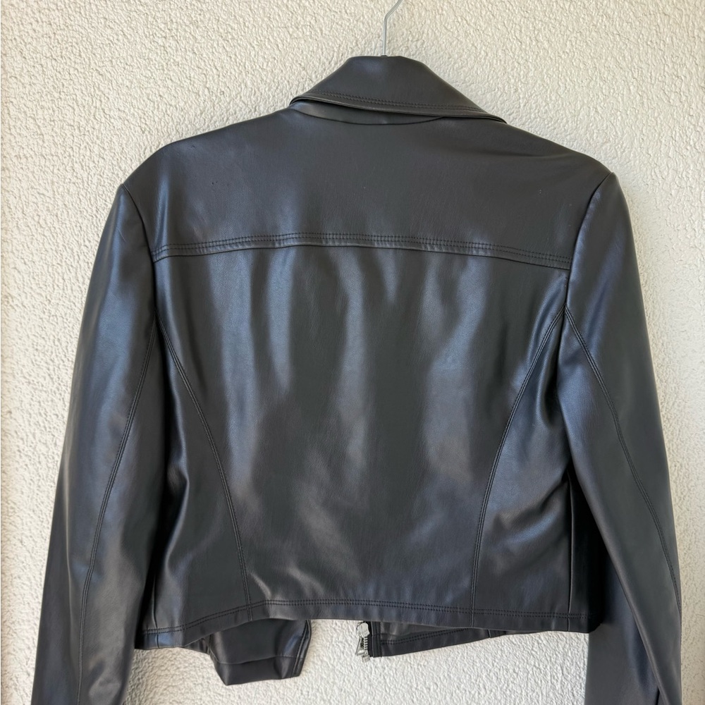 Express Black Leather Jacket - image 3